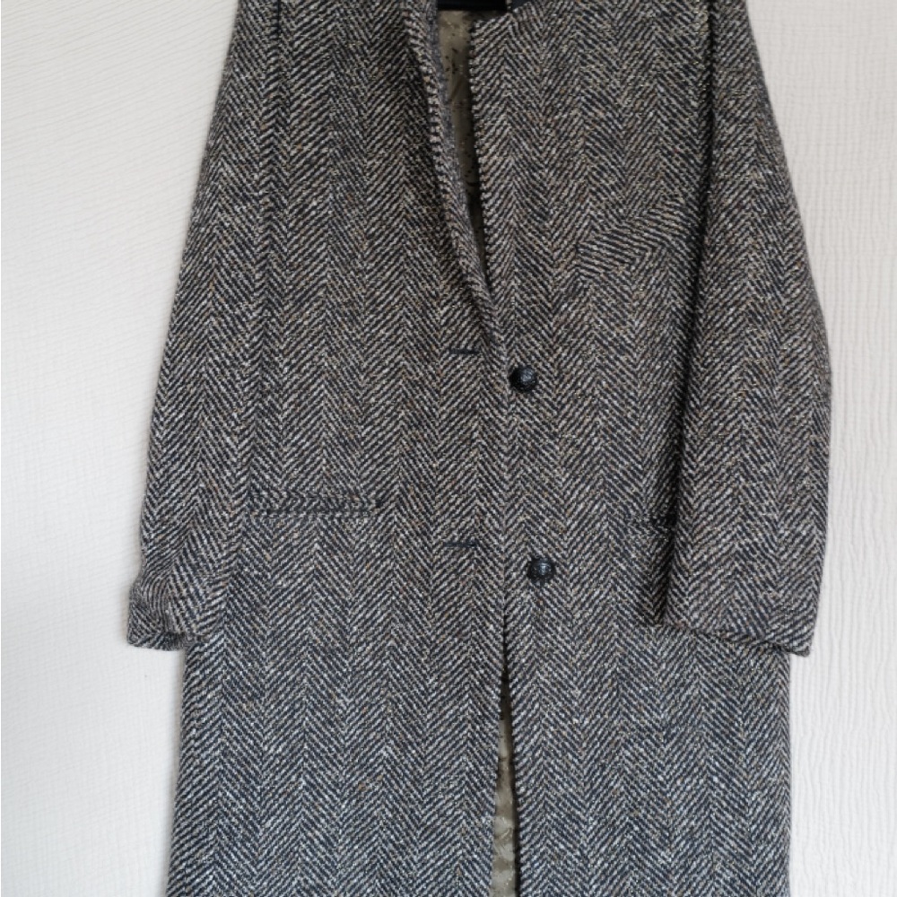 Zadig & Voltaire Herringbone Wool Trench Coat